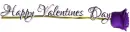 HAPPY VALENTINES DAY, PURPLE ROSE, HOLIDAYS, TEXT