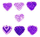 LovesOfMyLifeAmethystHearts