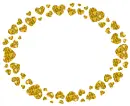 frame with hearts