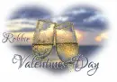 HAPPY VALENTINES DAY.. ROBBIE, GLITTER, HEART, BEACH, TEXT