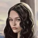Girl with black hair