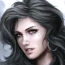 Woman with black hair