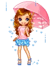 Girl in the rain