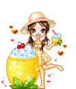 Girl with drink