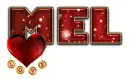 LOVE MEL HEART TEXT
