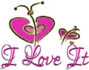 I LOVE IT, BUTTERFLY, GG RELATED, TEXT