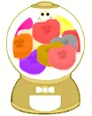 LoveMachineAntiqueGoldMulticolorHearts