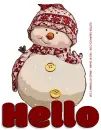 HELLO, GREETINGS, SNOW, TEXT, SNOWMAN