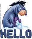 HELLO, ANIMATED, SNOWING, DISNEY, TEXT