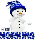 GOOD MORNING, SEASONAL, SNOWMAN, GREETINGS