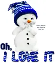 Oh, I LOVE IT, GG RELATED, SNOWMAN, TEXT
