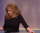 lady grabbing wine bottle pulls cork drinks