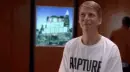 man wearing rapture shirt "It's time to die"