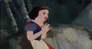 Snow White scared running away