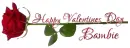 HAPPY VALENTINES DAY.. BAMBIE, HOLIDAYS, ROSE, TEXT