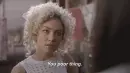lady saying "You poor thing."