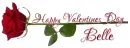 HAPPY VALENTINES DAY.. BELLE, ROSE, HOLIDAYS, TEXT