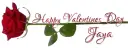 HAPPY VALENTINES DAY.. JAYA, FLOWERS, HOLIDAYS, TEXT