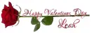 HAPPY VALENTINES DAY.. LEAH, ROSE, HOLIDAYS, TEXT