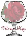 Valentine Hugs, GLITTER, ROSE, TEXT