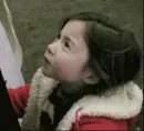 girl with a sly smile