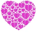 heart made of hearts