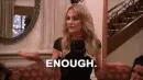 lady saying "Enough"
