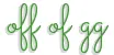 Off of gg, OFFLINE, HOLIDAYS, ST PATTYS, GREEN, SCRIPT