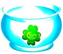 FourLeafCloverPotOfAquaWithCoins