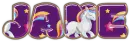 Purple with unicorns - Jane