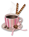 Pink coffee cup