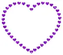 heart with contour of hearts