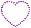 heart with contour of hearts