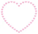 heart with contour of hearts
