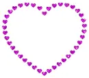 heart with contour of hearts