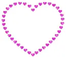heart with contour of hearts