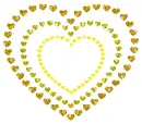 heart with contour of hearts