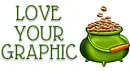 LOVE YOUR GRAPHIC, POT O' GOLD, ST PATTYS, TEXT