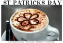 ST PATRICKS DAY, COFFEE, CLOVER, TEXT