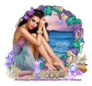 Brunette on the beach - Kim