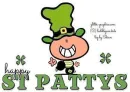 HAPPY ST PATTYS, LEPRECHAUN, BUBBLEGUM KIDS, TEXT