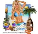Blonde on beach - Jaya