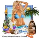 Blonde on Beach - Shian