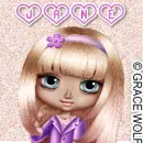 Cute girl Sticker - Jane