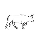 walking cow