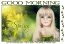 GOOD MORNING.. SPRING, TOON, GIRL, TEXT