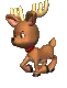 running deer