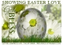 SHOWING EASTER LOVE, HOLIDAYS, DAISIES, EGG, TEXT