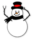 wave snowman