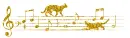 cats and musical notes